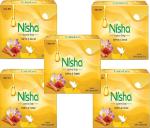 Nisha Saffron and Sandal Bathing Soap For Glowing Skin Beauty (5 x 100 g)