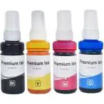 RC Print T664 Ink for Epson L1300,L310,L361,L380,L405,L565,L365,L485,L220,L360 Black + Tri Color Combo Pack Ink Bottle