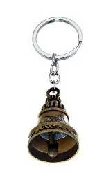 Fine Blessings Gold Bell Metal Keychain