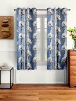 Cortina Home Polyester Window Curtain 5 ft x 4 ft Pack of 2 (Design B001)