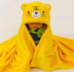 Pandaoriginals Yellow Fleece Blend Baby Wraps, 0 - 6 Months