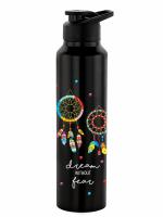 NIRLON Classic Flip UV Printed Single Wall Stainless Steel Sipper Cap Water Bottle 1000ml |Fridge Water Bottle| Office Bottle|Gym Bottle|School Bottle|Treking Bottle|Travel Bottle (Dream Catcher)