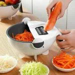 Fitaza 9 In 1 Multifunction Magic Rotate Vegetable Cutter With Drain Basket Vegetable & Fruit Grater & Slicer (1)
