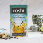 Roshi Detoxifying Green Tea Kahwa -Ginger, Lemon, Black Pepper And Clove 25 Teabags