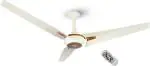 Superfan Super Q 3 Blades 1400 mm High Flow Energy Efficient 5 Star Rated BLDC Ceiling Fans, Elegance Brown