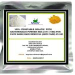 MGBN Gelatin With Kasturihaldi Powder Mix 2 In 1 Use For Face Mask, Hair Removal Skin Care 25 gm