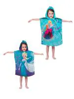 Athom Living Disney Frozen Elsa Kids Hooded Bath Towel 60x120 cm Pack of 2
