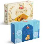 Lal Sweets Combo Pack Of Mysore Pak 400g & Coconut Cookies 400g || Made with Cow Ghee || Biscuits & Cookies || Tea Snack || Best Combination