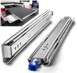 M.H. Super Heavy Duty Drawer Slides, 90 cm, 1 Set of 2, Suitable for Heavy Loads Drawers