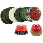 Sauran Multicolor 4 Inch Angle Grinder Marble Include Flap Disc Nylon Buffing Polishing Wheel With Cup Brush Wheel Power Hand Tool Kit - 10 Pcs