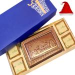 Jaiccha Ghasitaram Christmas Gifts Chocolates-Blue Merry Christmas Chocolate Box Small