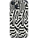 GADGETSWRAP Printed Vinyl Skin Sticker for iPhone 15 Plus - White Abstarct Dazzel