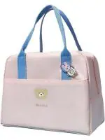 ADL PASSION Enterprise Macaron Solid Canvas Insulated Lunch Bag