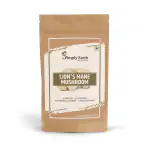 Simply Earth Lion's Mane Mushroom Extract Powder 10:1, (20% Polysaccharides) Improves Memory, Focus and Clarity | 60gm
