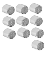 ENNIUS male stainless steel Foam flow male thread Jali/Spray Nozzle For Bib Cock/Swan Neck/Piller Cock/Sink Cock For Kitchen Tools/Bathroom Fittings Faucets (Pack of 10)
