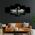 Perpetual Wall Painting For Bedroom - Set Of 5, 3d Scenery Wall Painting for Living Room Large Size with Frames for Wall Decor and Home Decoration, Hotel, Office (75 CM X 43 CM)