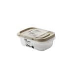Lock & Lock Easy Lock Rectangular Plastic Food Storage Container With Ivory Lid 890 ml (Set of 2)