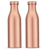 PIPLAC Copper Charge 1000 Water Bottle, 930 ml, 2 Piece, Copper | Leak Proof | Office Bottle | Gym Bottle | Yoga Bottle | Home | Kitchen | Hiking | Treking Bottle | Travel Bottle