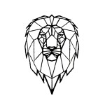 SIMPLY INKED Geometric Lion Temporary Tattoo, Designer Tattoo for All (Geometric Lion Tattoo) Pack of 2