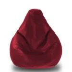 CADDYFULL Large Bean Bag Cover Without Beans (Maroon)