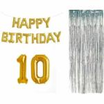 Acril COMBO OF HAPPY BIRTHDAY FOIL BALOON -10 yr