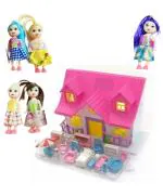 yunicron Max Doll House Set with Dolls Combo - 5 Pcs Freeoffer