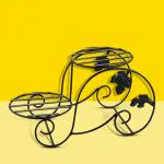 10Club Metal Pot Stand for 2 Pots (1 Pc) | Gardening Gamla Pot Stands | Plant Holder Pots For Home Garden and Outdoor Lawns | Flower Pot | House Plant Stand for Balcony