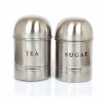 MIRVI Missile Trio Stainless Steel Tea and Sugar Missile Shape Canister Set of 2- 800 ml Each