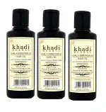 Khadi Natural Herbal Hair Oil, Amla Bhringraj Hair Oil For Nourish & Strengthen Hair (Pack Of-3) Hair Oil