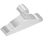 ROCKFIELD Baby Hangers, Fayleeko 50 Pack Baby Clothes Hangers Stainless Steel Heavy Duty Coat Hangers 12.6 Inch Metal Non-Slip Kid Hangers