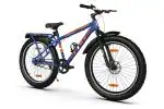 GANG FIRE Front Suspension Dual Disc Brake with IBC Single Speed 26T (Frame Size : 16.5 Inches)Mountain Cycle (Blue,Orange)