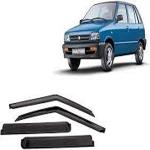 FLIPIN Maruti 800 Car Side Window Door Visor Deflector/Rain Guard/Wind Deflector/Flexible Plastic/Non Breakable/ 1Set of 4PCS.