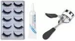 Hot Beauty 5 Pair Of False Eyelashes With Glue And Eyelash Cruler (3 Items in the set)
