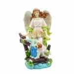 Puja N Pujari Angel Statue Showpiece for Christmas Nativity Crib Set, White, Standard Incomplete