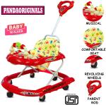 Pandaoriginals Musical Activity Walker (Red)