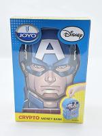 GOLD LEAF Plastic Avenges Design Coin Box for Kids to Storage Saving Money Piggy Bank Set of 1