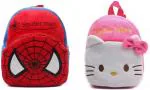 ZEDDLE Multicolor bag Spiderman & Hello Kitty Plush Bag
