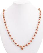 Shivoham Rudraksha Jaap Mala 6 mm 50 Plus 1 Beads Prayer Rosary Wood Necklace