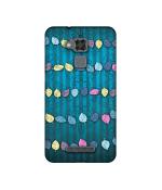 Casotec Leafs Design Printed Silicon Soft TPU Back Case Cover for Asus Zenfone 3 Max ZC520TL