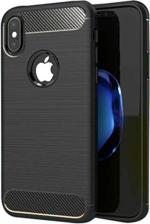 Zapcase Black Rubber Back Cover For Apple iPhone X 19.5 x 13.5 x 2 cm