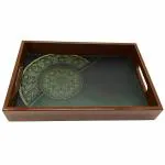 Angira Handicrafts Wooden Serving Tray (AHS-T058)
