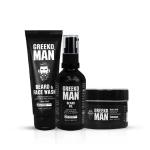 Greeko Man Beard Grooming & Styling Kit | Enriched with Almond Oil & Aloe Vera | Cleanses & Hydrates Skin & Beard | Promotes Healthy & Natural Beard Growth
