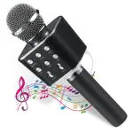 Pick Ur Needs Karaoke Duplex Bluetooth Mic Wireless Bluetooth Microphone 2-in1 Recording Microphone