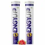 ENGYUP Glutathione with NAC & Vitamin C For Glowing and Radiant Skin, Strawberry Flavor (2 X 20 Tablets)