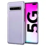 Spigen Silver Polycarbonate Thin Fit Back Cover Case For Samsung Galaxy S10 5G