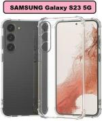 XOVO Back Cover for SAMSUNG Galaxy S23 5G, SAMSUNG Galaxy S27 (Transparent, Dual Protection, Silicon, Pack of 1)