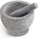 Subaa Stone Mortar and Pestle Set, Khalbatta,Traditional Grinder,(Height 4.5 inch Width 4 inch)