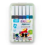TLISMI Single Head Colorful Acrylic Marker Set Quick-Drying Non Toxic Fine Tip Water-Based Odourless Permanent Ink Colored Pens for DIY, Canvas Art & Craft, Rock, Fabric Painting (Set of 12 Colors)