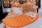 Riddhi Nylon Orange 35 Mtr Adults Mosquito Net, 3x6 ft