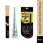 Amura Eye Makeup Kit Waterproof Eyeliner, Kajal, Mascara (3 items in the set)